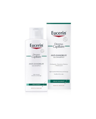 EUCERIN DERMOCAPILLAIRE GEL CHAMPÚ ANTICASPA ACEITE 250ML
