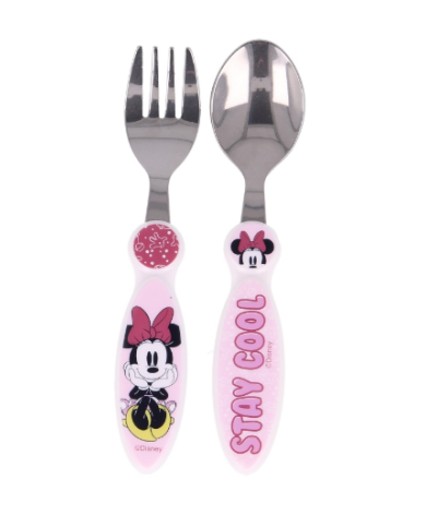 MINNIE MOUSE CONJUNTO TALHERES 2UNID