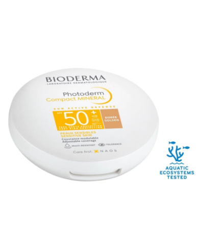 BIODERMA PHOTODERM COMPACT MINERAL SPF50+ DOURADO 10G