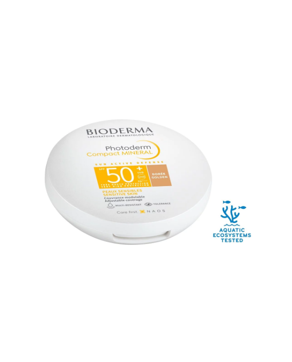 BIODERMA PHOTODERM COMPACT MINERAL SPF50+ DOURADO 10G
