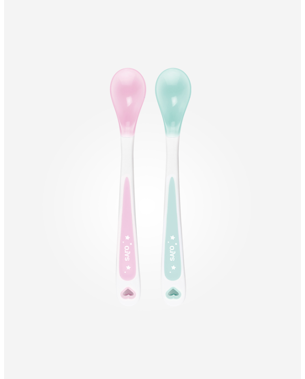 SARO CONJUNTO COLHERES TÉRMICAS ROSA 2UNID