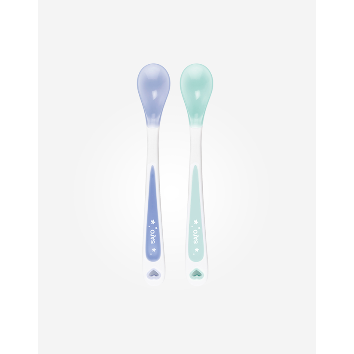 SARO CONJUNTO COLHERES TÉRMICAS AZUL 2UNID