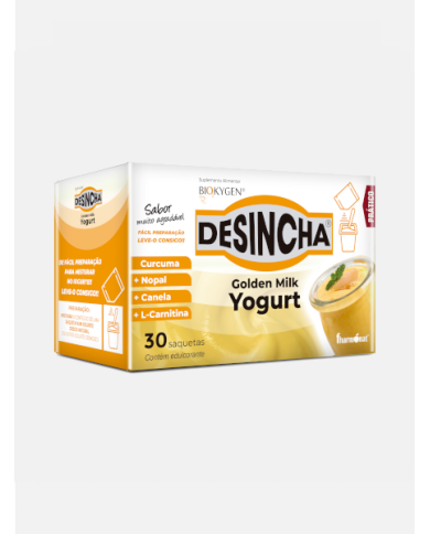 DESINCHA BIOKYGEN GOLDEN MILK YOPGURT 30 SAQUETAS FHARMONAT