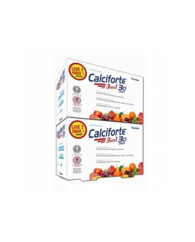CALCIFORTE 3 EM 1 30 + 30 CÁPSULAS FHARMONAT