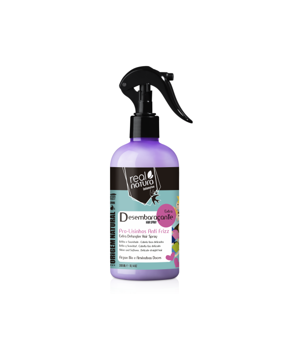 REAL NATURA SPRAY DESEMBARAÇANTE PRO-LISINHOS ANTI FRIZZ 300ml