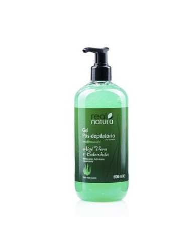 REAL NATURA GEL PÓS DEPILATÓRIO ALOE VERA + CALÊNDULA 500ML