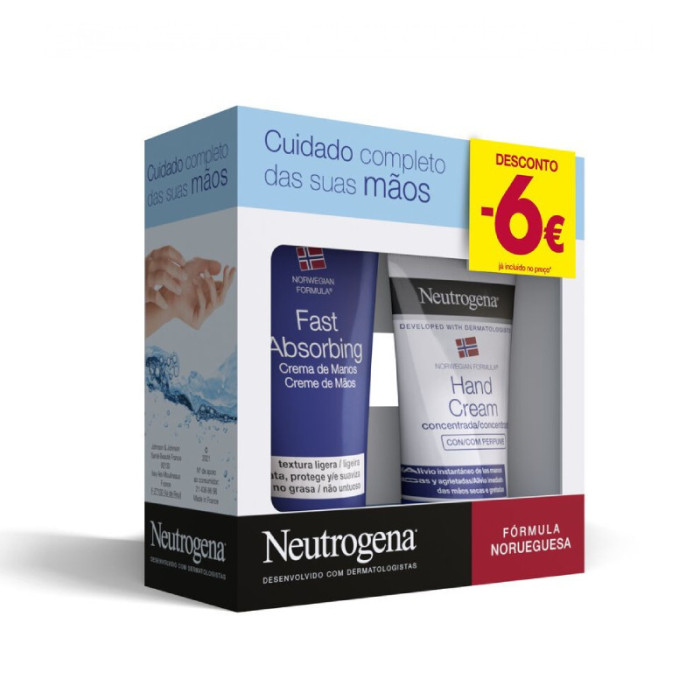 NEUTROGENA FAST ABSORVING CREME DE MÃOS 50ML + HAND CREAM 75ML