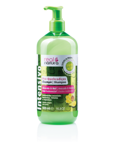 REAL NATURA CHAMPÔ PRO - QUEBRADIÇOS ABACATE & MEL 500ML