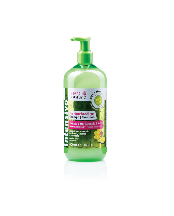 REAL NATURA CHAMPÔ PRO - QUEBRADIÇOS ABACATE & MEL 500ML