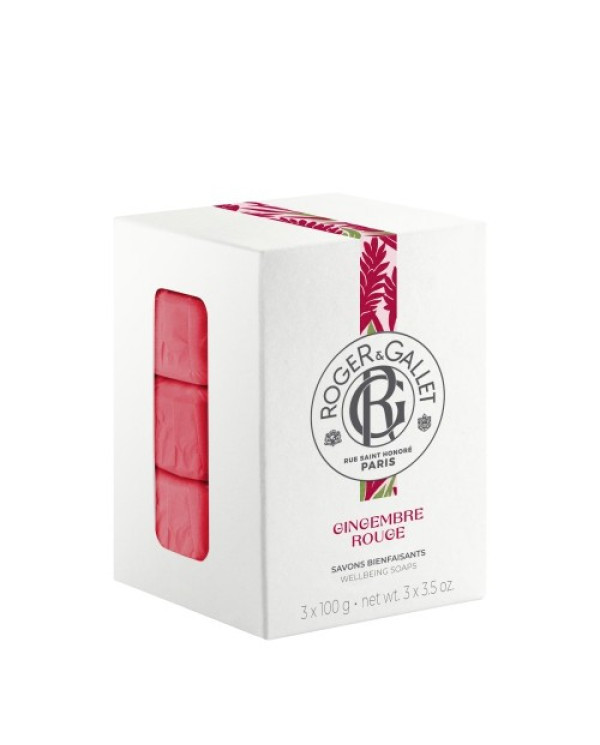 ROGER & GALLET GINGEMBRE ROUGE SABONETE 3X100G