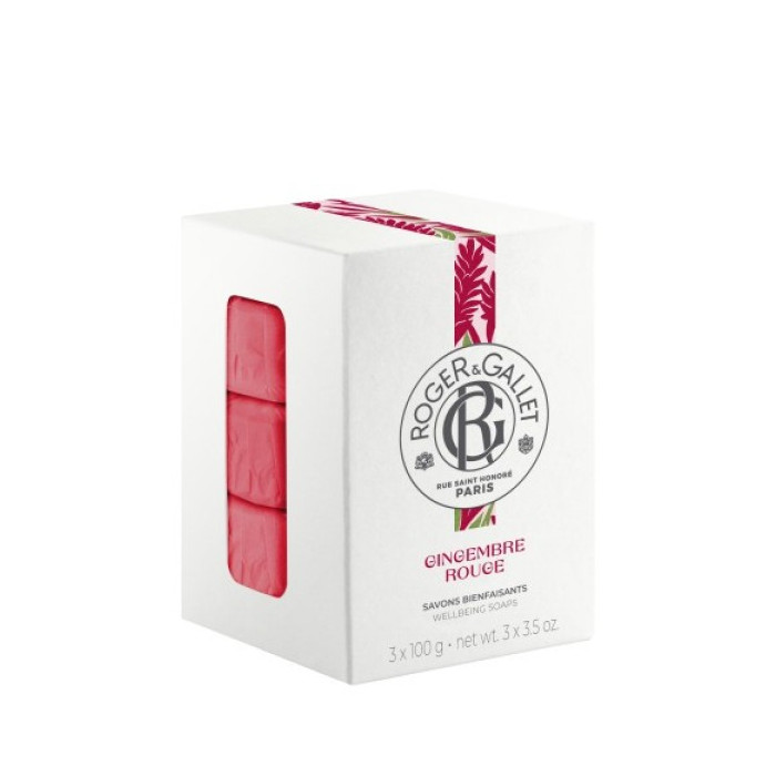 ROGER & GALLET GINGEMBRE ROUGE SABONETE 3X100G