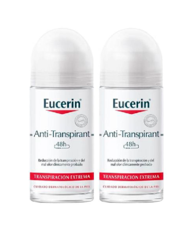 EUCERIN ROLL-ON ANTITRANSPIRANTE 48H 2x50ML