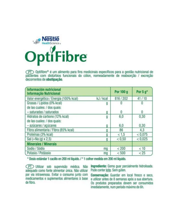 OPTIFIBRE - FIBRA SOLUVEL PÓ 250G