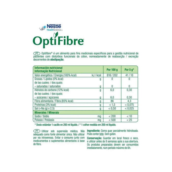 OPTIFIBRE - FIBRA SOLUVEL PÓ 250G