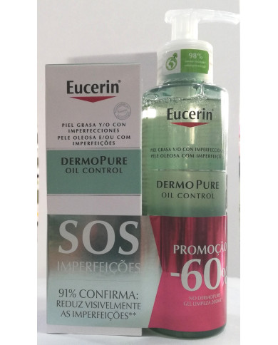 EUCERIN DERMOPURE OIL CONTROL SOS IMPERFECCIONES FLUIDO MATIFICANTE 50ML + GEL LIMPIADOR 200ML