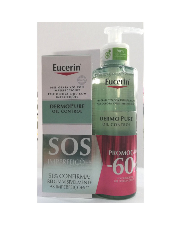 EUCERIN DERMOPURE OIL CONTROL SOS IMPERFECCIONES FLUIDO MATIFICANTE 50ML + GEL LIMPIADOR 200ML