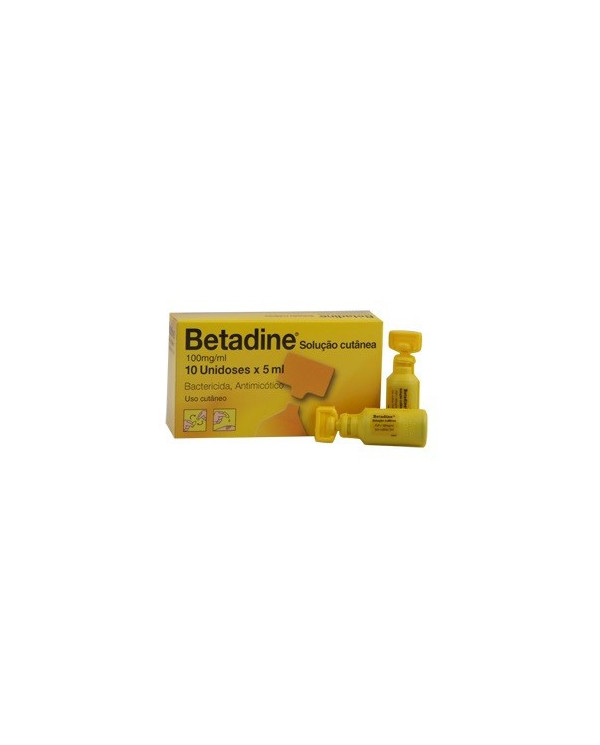 BETADINE SOLUÇÃO TÓPICA 100MG/ML 10UNIDOSES X 5ML