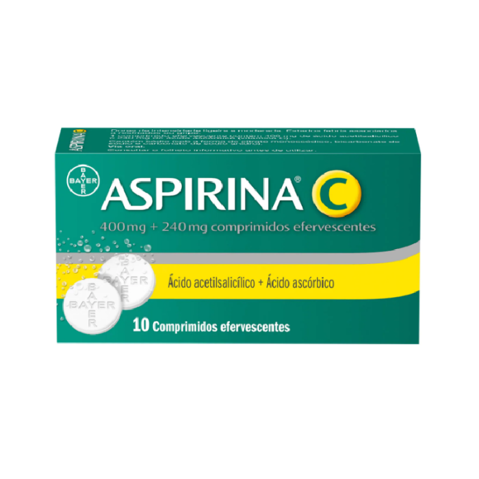 ASPIRINA C 400/240MG 10 COMPRIMIDOS EFERVESCENTES