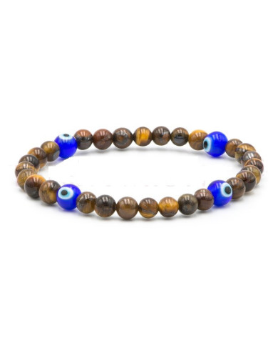 Pulseira Proteção Olho Turco & Olho Tigre 1unid