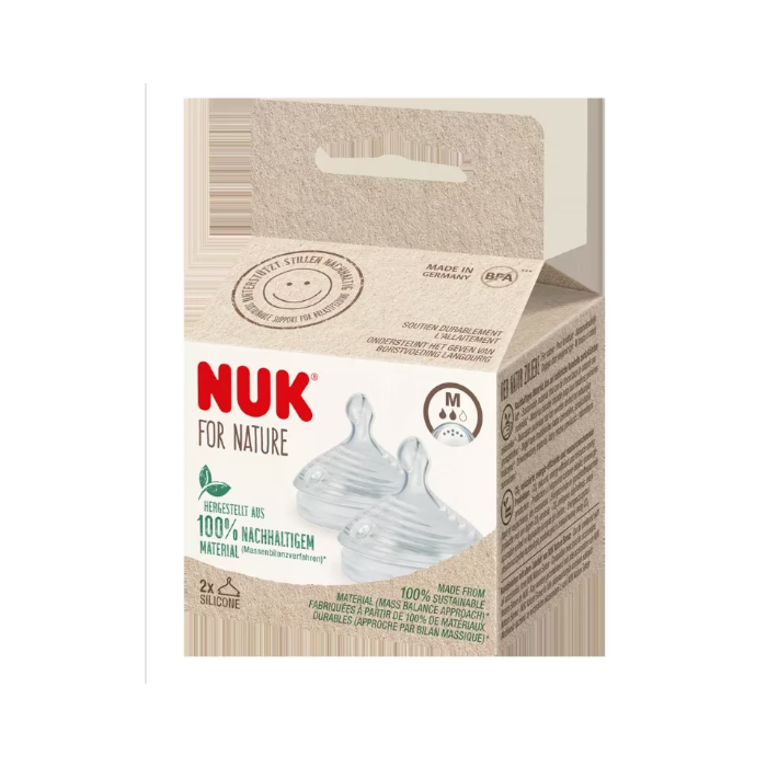 NUK FOR NATURE TETINA SILICONE TAM M 2UNID