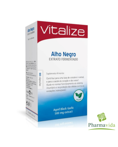 ALHO NEGRO EXTRATO FERMENTADO – 60 CÁPSULAS – VITALIZE