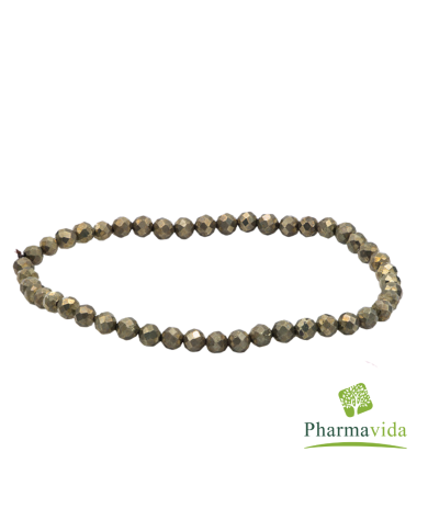 PULSERA DE PIRITA 4mm 1 UNIDAD