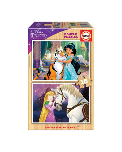 Rompecabezas de madera de princesas Disney