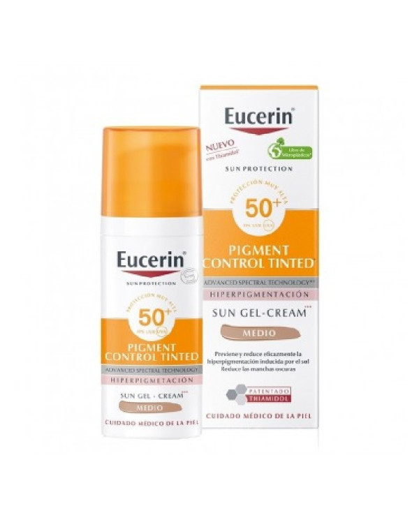 EUCERIN SUN FLUIDO  PIGMENT CONTROL COR MEDIO SPF50+ 50ml