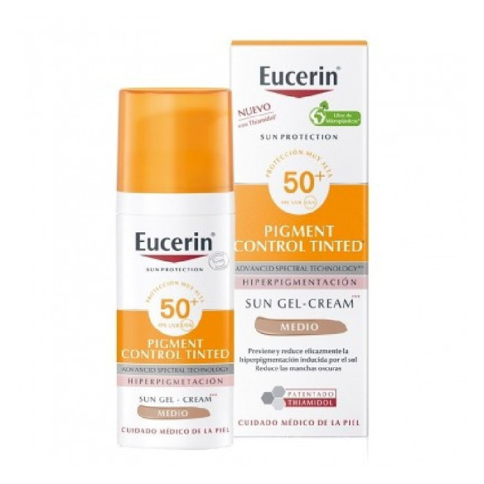 EUCERIN SUN FLUIDO  PIGMENT CONTROL COR MEDIO SPF50+ 50ml