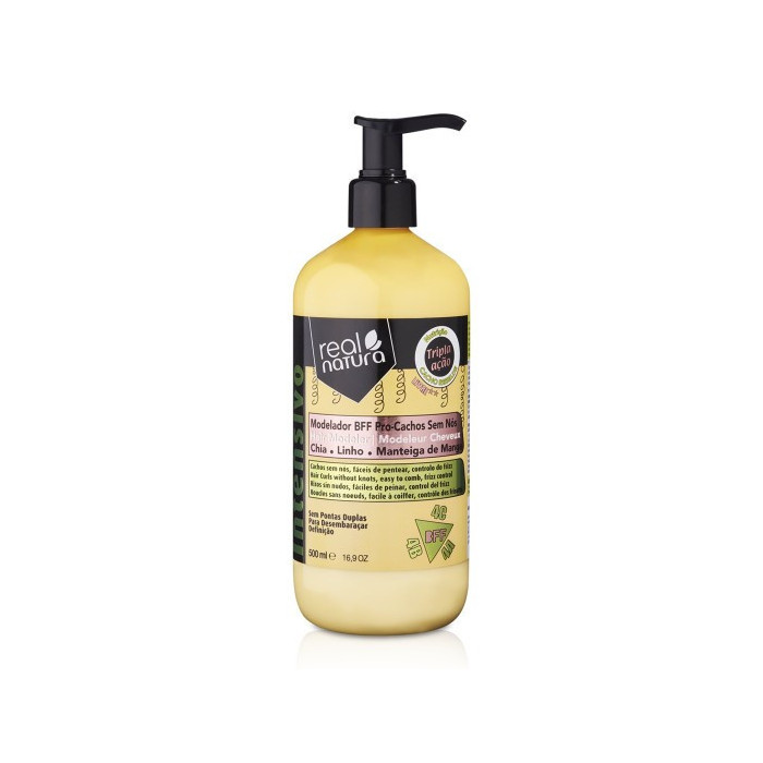 REAL NATURA MODELADOR BFF PRO-CACHOS SEM NÓS 500ML