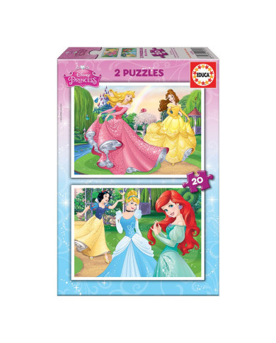 EDUCA 2X ROMPECABEZAS 20 PRINCESAS DISNEY