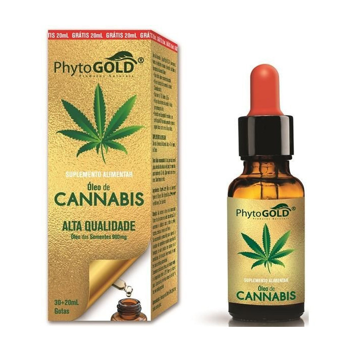 ÓLEO CANNABIS 900MG/ML 30 ML+20ML OFERTA PHYTOGOLD