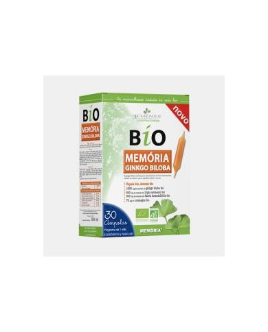 MEMÓRIA GINKGO BILOBA BIO 30 AMPOLAS