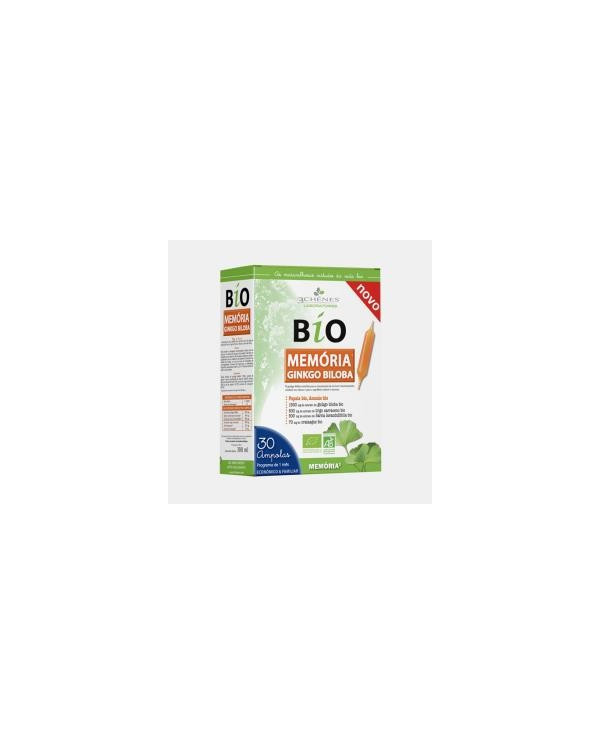 MEMÓRIA GINKGO BILOBA BIO 30 AMPOLAS