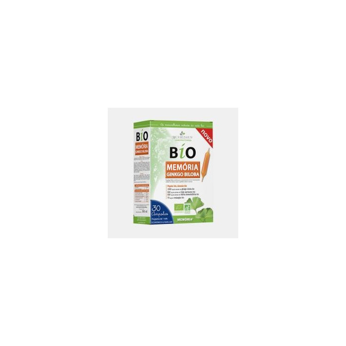 MEMÓRIA GINKGO BILOBA BIO 30 AMPOLAS