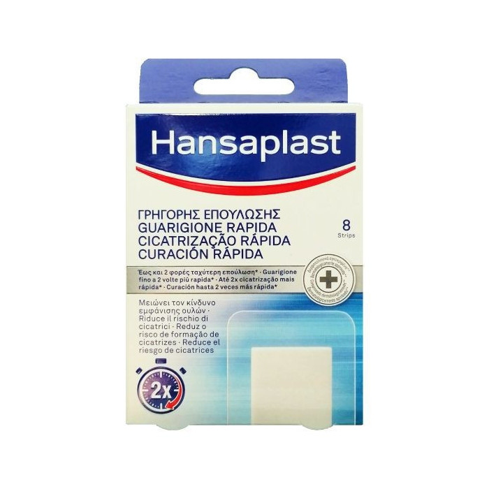 HANSAPLAST PENSOS CICATRIZAÇÃO RÁPIDA 8UNIDADES