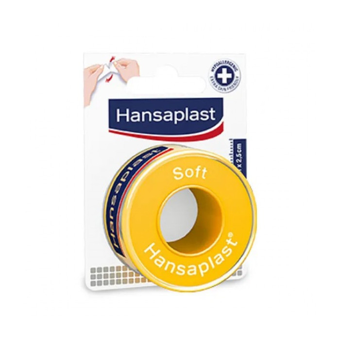 HANSAPLAST FITA ADESIVA SOFT 5M X 2.5CM