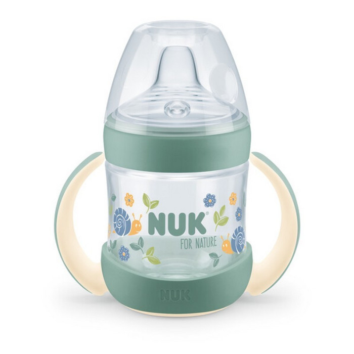 NUK FOR NATURE BIBERÓN DE APRENDIZAJE 150 ML 6+M VERDE