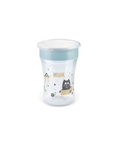 NUK COPOS DE APRENDIZAGEM CÃES E GATOS 230 ML 8+ M AZUL
