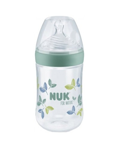 NUK FOR NATURE BIBERÓN TAMAÑO M VERDE 260 ML
