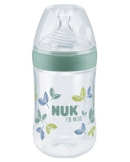 NUK FOR NATURE BIBERÓN TAMAÑO M VERDE 260 ML