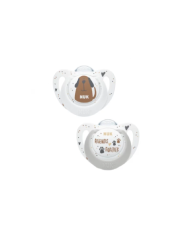 NUK CHUPETAS STAR  SILICONE CÃES E GATOS 6-18 2 UNI
