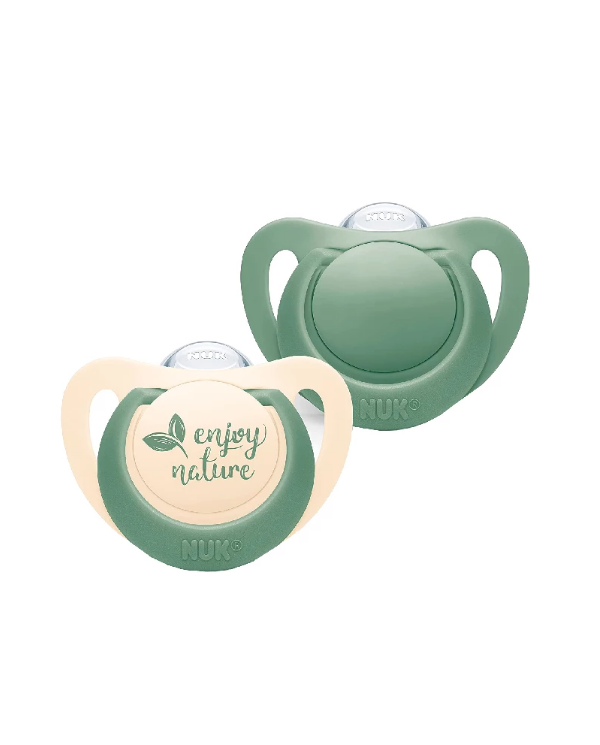 NUK FOR NATURE CHUPETAS SILICONE VERDE 6-18 2 UNI