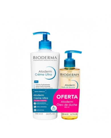 BIODERMA ATODERM CREMA ULTRA 500ML+ OFERTA ATODERME ACEITE DE DUCHA 200ML