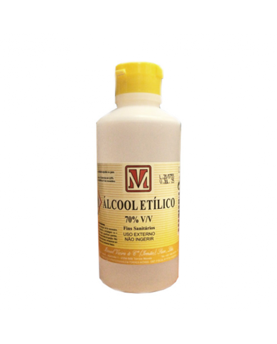 ÁLCOOL ETÍLICO 70% V/V MANUEL VIEIRA 250 ML