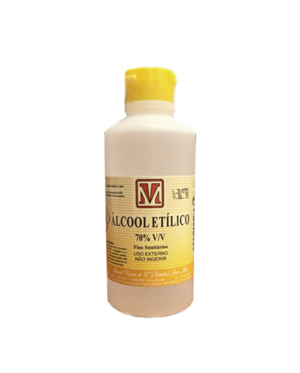 ÁLCOOL ETÍLICO 70% V/V MANUEL VIEIRA 250 ML