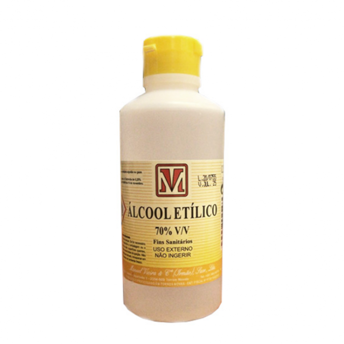 ÁLCOOL ETÍLICO 70% V/V MANUEL VIEIRA 250 ML