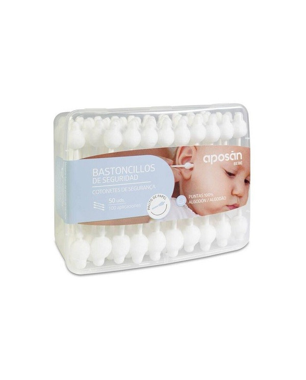 APOSAN COTONETES BEBÉS SEGURANÇA 50 UNIDADES