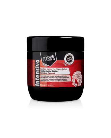 REAL NATURA GELATINA CAPILAR PRO-VOLUMEN RIZOS 500 ML