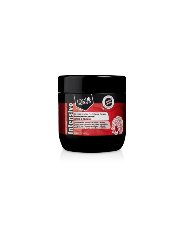 REAL NATURA GELATINA CAPILAR PRO-VOLUMEN RIZOS 500 ML